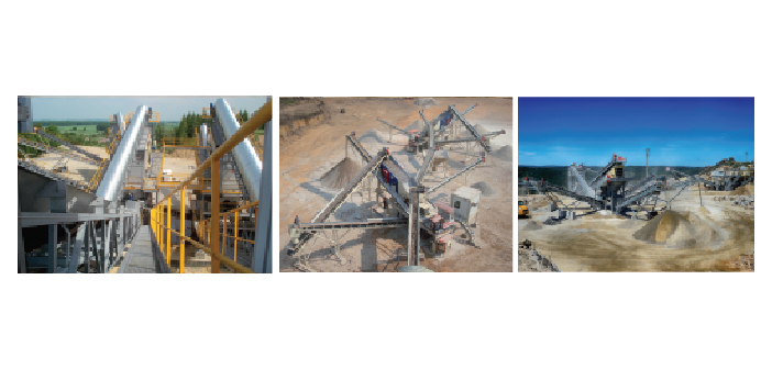 Britagem, lavagem de areias e reciclagem