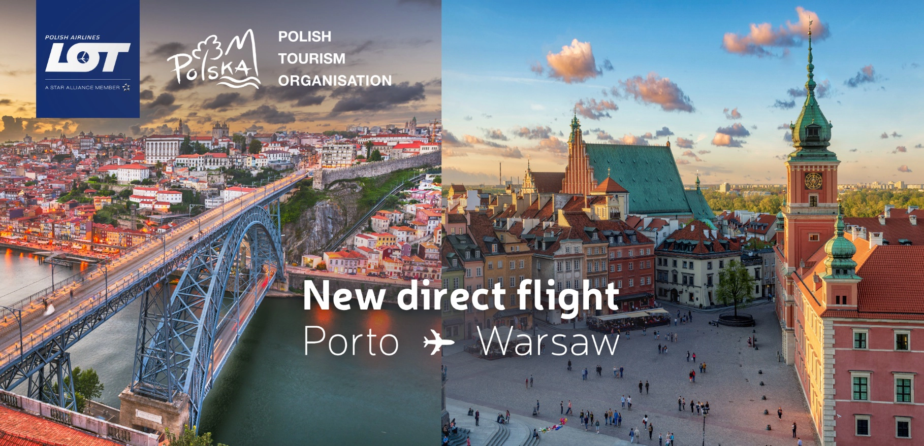 rota direta Porto-Varsovia